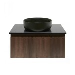 Koupelnová skříňka s žulovou deskou SAT Evolution 78x30x44,8 cm ořech mat SATEVO80NAZ SATEVO80NAZ