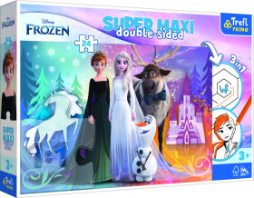 Puzzle maxi oboustranné 24 dílků Ledové království/