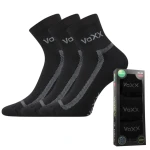 VOXX Ponožky sportovní CADDY B bavlněné 3pack ČERNÉ 35-38 117333
