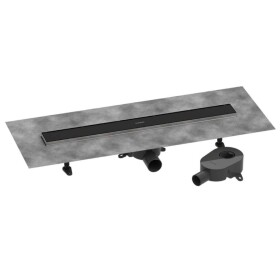 HANSGROHE - RainDrain Go Sprchový žlab 70 cm s oboustranným roštem, pro vložení dlažby, matná černá 56272670