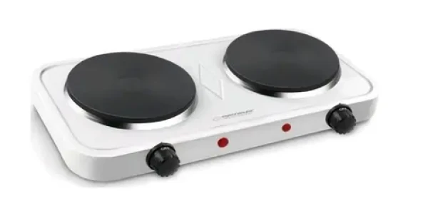 Esperanza EKH010W Cotopaxi bílá / Elektrický vařič / 2 plotny / 2x 1000W / 5 teplotních stupňů (EKH010W)