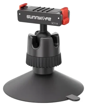 Sunnylife SC114 / Magnetický adaptér / pro DJI Osmo 360, Action 5 Pro, 4, 3 / kulový kloub 360° / přísavka 68 mm (SC114)