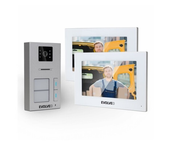 EVOLVEO DoorPhone AP2-2 drátový videotelefon pro dva byty s aplikací EDF_546904