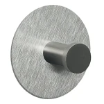 Spirella PUNT-Round kulatý háček na ručníky / kartáčovaná nerez ocel / samolepící / 60 mm (7610583139382)