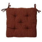 MADAM STOLTZ Prošívaný podsedák Brick/Black, červená barva, textil