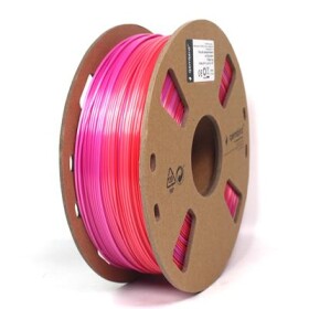 C-TECH GEMBIRD Filament GEMBIRD, PLA, 1,75mm, 1kg, silk rainbow, červená/fialová