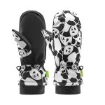 Qunature Panda černo-bílá / Lyžařské rukavice / dětské / velikost S
