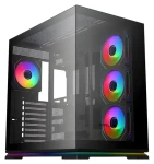 KRUX Atron černá / PC skříň / ATX / micro-ATX / mini-ITX / průhledná bočnice / bez zdroje (KRXD017)