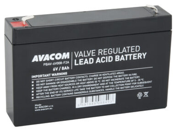 AVACOM 6V 8Ah PBAV-6V008-F2A