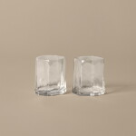 Ferm Living Sklenice Kiru Clear 250 ml – set 2 ks, čirá barva, sklo