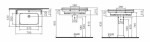 Umyvadlo VitrA Ricordi 80x53 cm otvor pro baterii uprostřed 7802-003-0001 7802-003-0001