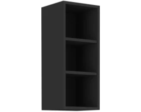 Horní kuchyňský regál Monza, 30 cm, černý