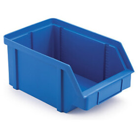 Plastový ukládací zásobník 440 x 285 x 210 mm, modrý, objem 12l, nosnost 36kg
