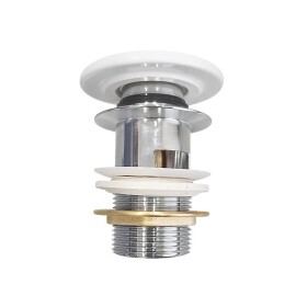 CERSANIT - VÝPUST CLICK-CLACK S KERAMICKOU ZÁTKOU BÍLÁ PRO UMYVADLA S PŘEPADEM náhrada za K99-0184 K99-0223