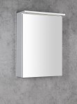 AQUALINE - KAWA STRIP galerka s LED osvětlením 50x70x22cm, bílá WGL50S