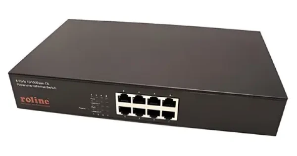 Roline Switch 8x 10/100 PoE+ / Switch / 8-port / 100 Mbps / PoE+ (21.13.1191)