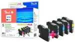 Peach alternativní cartridge Brother LC-123 / Brother DCP-J132DW / s čipem / Multi Pack Plus (00318574)