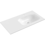 MEXEN - Vela umyvadlo zapuštěné do desky pravá 91 x 46,5, bílá lesk 25239000P