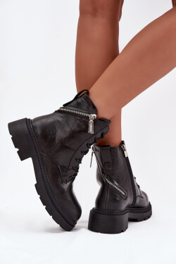 Dámské zateplené kotníkové workery Big Star – černé Velikost: 39