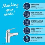 GROHE - Swift Umyvadlová baterie, s výpustí, studený start, chrom 24322001