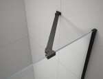 GELCO - TRINITY BLACK čtvercový kout 800x800 rohový vstup, matné sklo, GT2280-80M-B GT2280-80M-B