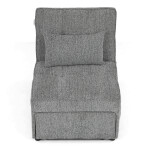 Rozkládací křeslo, šedá, látka, ASB-C3210 GREY2