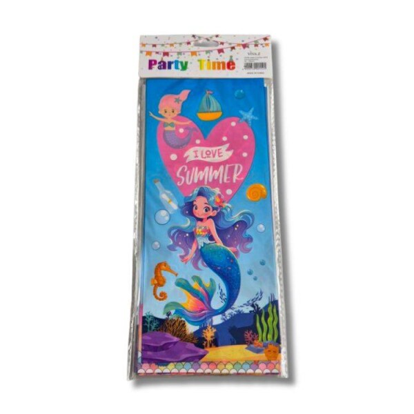 Dortisimo Celofánový sáček Mořská panna 12,5 x 27 cm (12 ks)