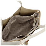 Moderní dámská koženková kabelka na rameno Olga, béžová