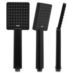Erga Goba, sprchová souprava s termostatickou baterií a dešťovou hlavicí 30x30 cm, černá matná, ERG-YKA-BP.GOBA-THERM-30-BLK