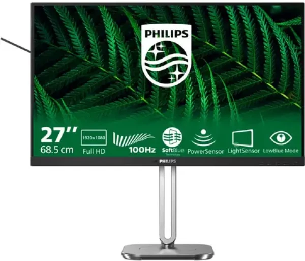 27" PHILIPS 27B2G5200/00 černá / IPS / 1920 x 1080 / 100Hz / 4ms / 300cd / HDMI / DP / VGA / REPRO / VESA (27B2G5200/00)