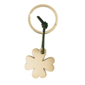Räder Kovová klíčenka Cloverleaf, zlatá barva, kov