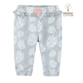 Vzorované bavlněné kalhoty- šedé - 56 GRAPHITE