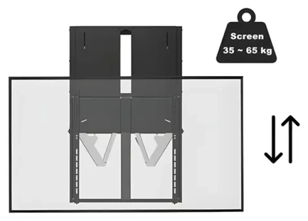 VivoLink FlexiLift Wall Mount černá / nástěnný držák pro TV / 200x200 mm / 65"-86" / až do 65 kg (VLMW-FLEXI-M)