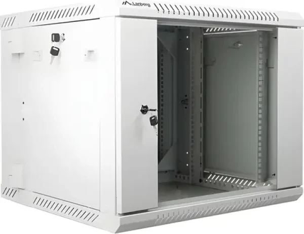 Lanberg WF02-6609-10S šedá / Nástěnný rozvaděč / 19" / 9U / 600x600 mm / dvoudílný / flat pack (WF02-6609-10S)
