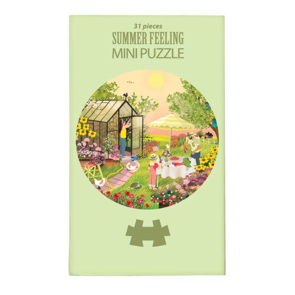 ViSSEVASSE Mini puzzle Summer feeling – 31 dílků, zelená barva, papír