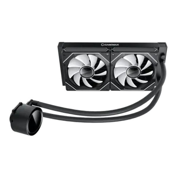 Gamemax Iceburg 240 Digital černá / AIO vodní chladič CPU / 2x 120 mm (ICEBURG 240 DIGITAL BK)