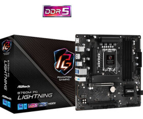 ASRock B760M PG Lightning / LGA 1700 / 4x DDR5 / 2x PCIex16 / 2.5GLAN / mATX (90-MXBM20-A0UAYZ)