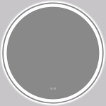CERANO - Koupelnové LED zrcadlo Eterno - Ø 50 CER-8050BD6951
