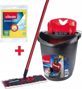 VILEDA Mop Ultramax BOX s kbelíkem / Mikrovlákno / Vyjímatelná hlavice / Praní do 60°C (177453)
