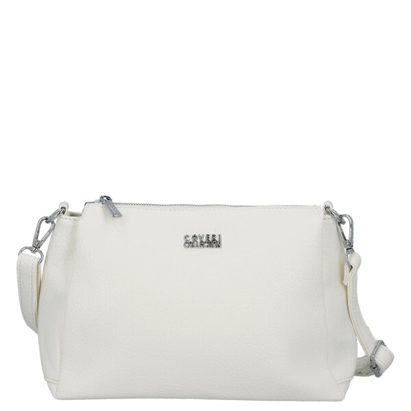 Trendy dámská koženková crossbody kabelka Denissa, bílá