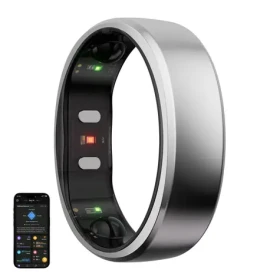 RingConn Gen 2 Smart Ring vel. 6 stříbrná / chytrý prsten / titan / BT 5.0 / IP68 (123030601)