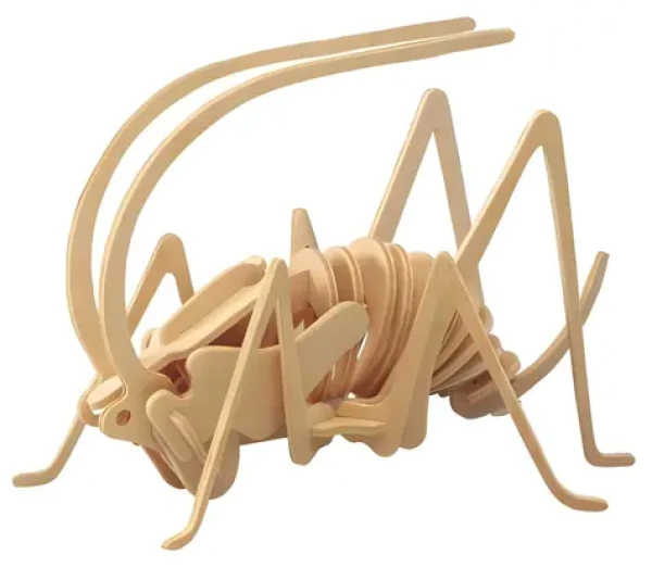 WOODCRAFT Dřevěné 3D puzzle Cvrček