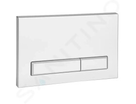 SANELA - Příslušenství Dvojčinné splachovací tlačítko splachování WC, do rámu SLR 21, bílá SLW 50