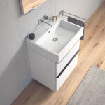 DURAVIT - Vero Air Umyvadlo 600x470 mm, s přepadem, bez otvoru pro baterii, bílá 2350600060