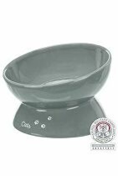 Miska ERGONOMICKÁ vyvýšená XXL šedá 1ks