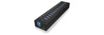 IcyBox IB-AC6113 USB Hub černá / 13x USB 3.0 / s USB nabíjením (IB-AC6113)