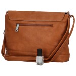 Stylová dámská koženková crossbody kabelka Annalotte, hnědá