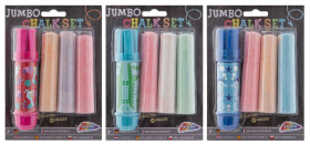 Chodníkové křídy Jumbo + držík 3 ks - Craft Creative