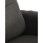 Křeslo polohovací, eletrické, šedá látka.