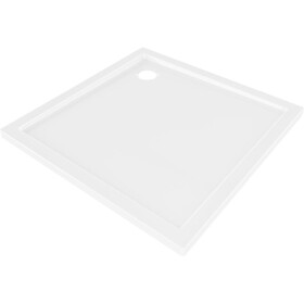MEXEN - Flow Sprchová vanička čtvercová slim 90 x 90, bílá lesk 46S109090